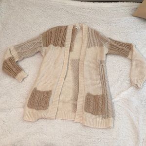 Open stitch cardigan